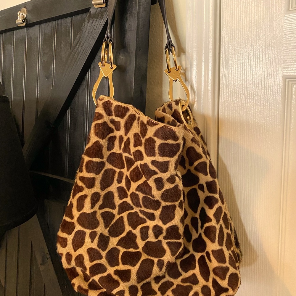 Anteprima-Nueve Leopard Print Hobo Bag
